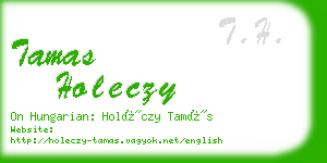 tamas holeczy business card